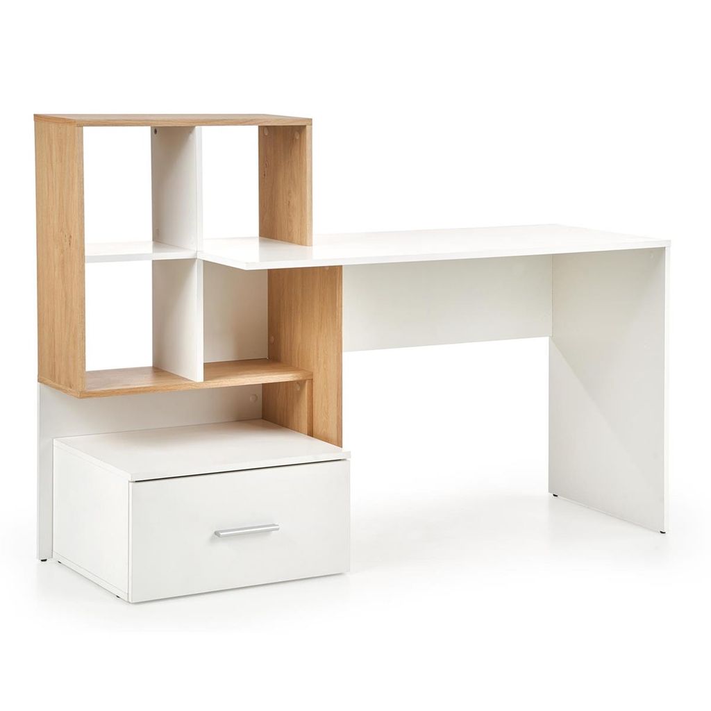 Moderner Schreibtisch mit Schublade und Regalen für das Jugendzimmer Grosso