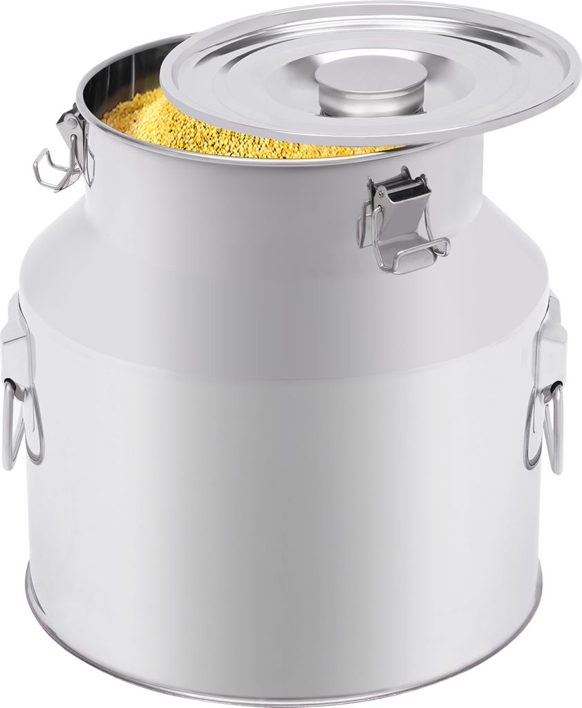 22L Edelstahl Milchkanne luftdicht mit Deckel Weinträger Produktbild 4