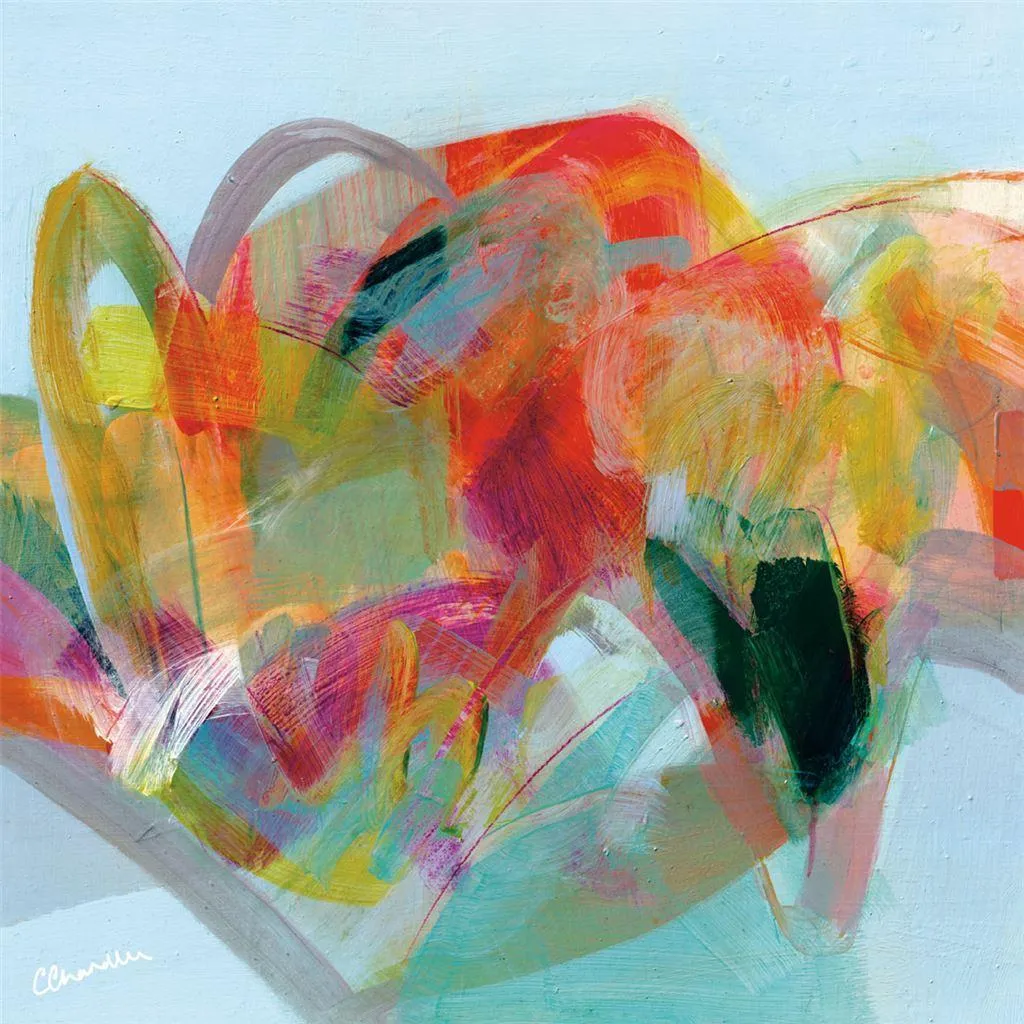 Tableau déco abstrait : Toile imprimée 85 cm How Fragile We Are Colorée