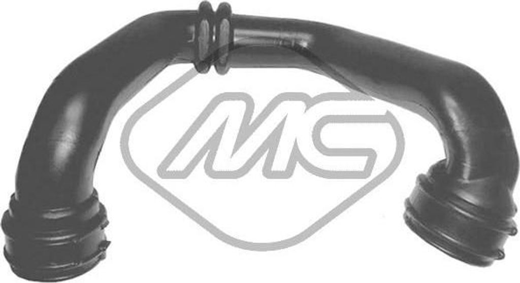 Metalcaucho 3783 Ladeluftschlauch OE 8200229554 kompatibel mit Scenic, Megane, Kangoo, Clio