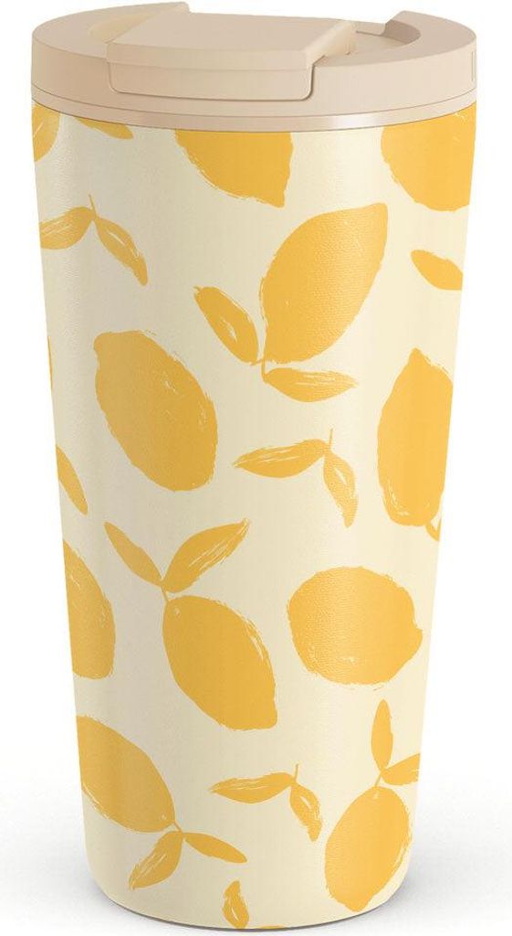 Burga CP_02M5_COFFEE-CUP-500-FL-CR, Gelb, Edelstahl, Edelstahl, Edelstahl, 500 ml, 90 mm