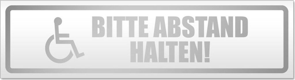 Bitte Abstand halten! Motiv 1 Magnetschild Schild magnetisch