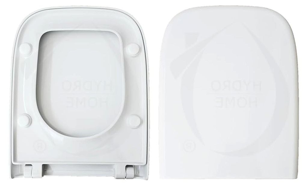 WC-Sitz passend für S20 VITRA, Duroplast, umlaufend, verstellbare Scharniere, Befestigung von oben, weiß, hergestellt in Italien (klassischer Ver...