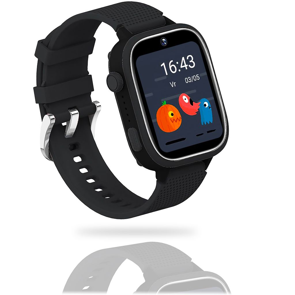 AngelTech Kinder SmartWatch Ultra 4G GPS Uhr Schwarz