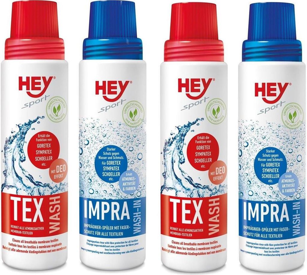 Hey Sport Impra + Tex Wash 1000ml impregnante liquido Immagine del prodotto 