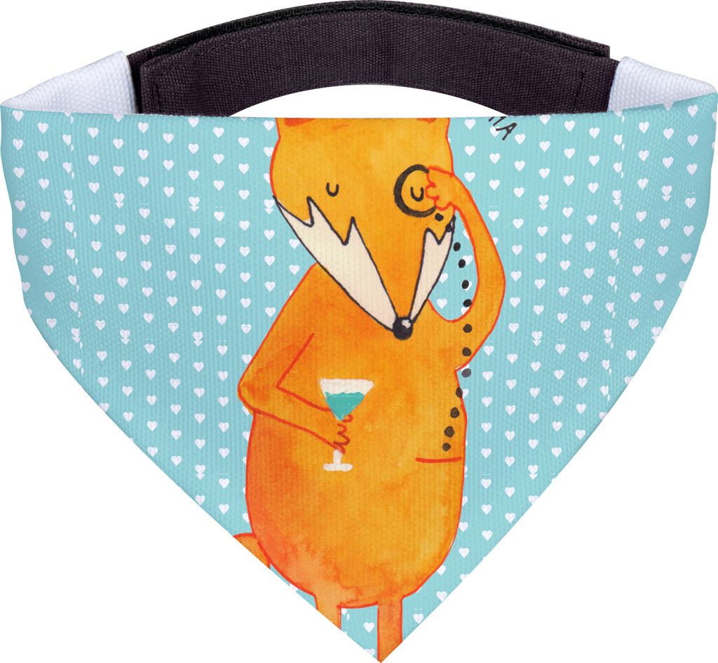 Mr. & Mrs. Panda Bandana Fuchs Lord - Türkis Pastell - Geschenk, Spruch Lustig, Motivation, Hundehalstuch, Halstuch Für Hunde, Schick, Tröstende...