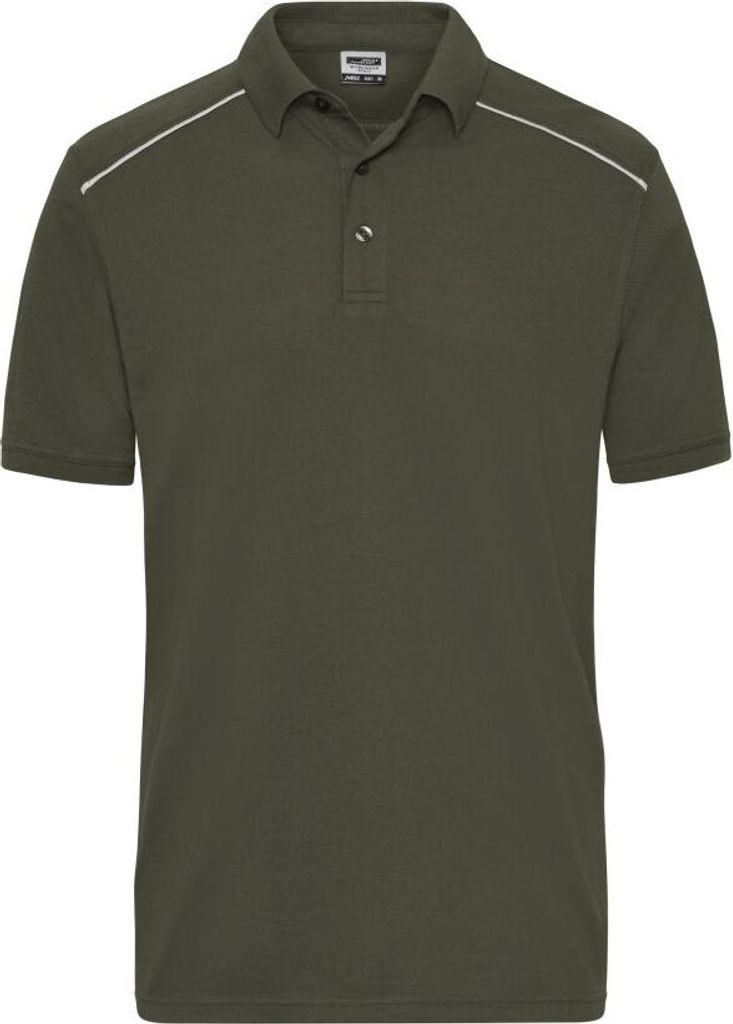 Men's Workwear Polo - SOLID - olive, Gr. 3XL