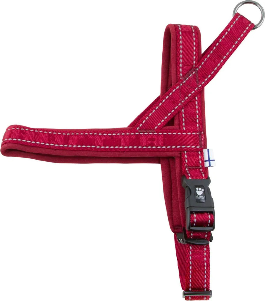Harnais de Type Norvégien Hurtta Casual Bordeaux Confortable pour Chien