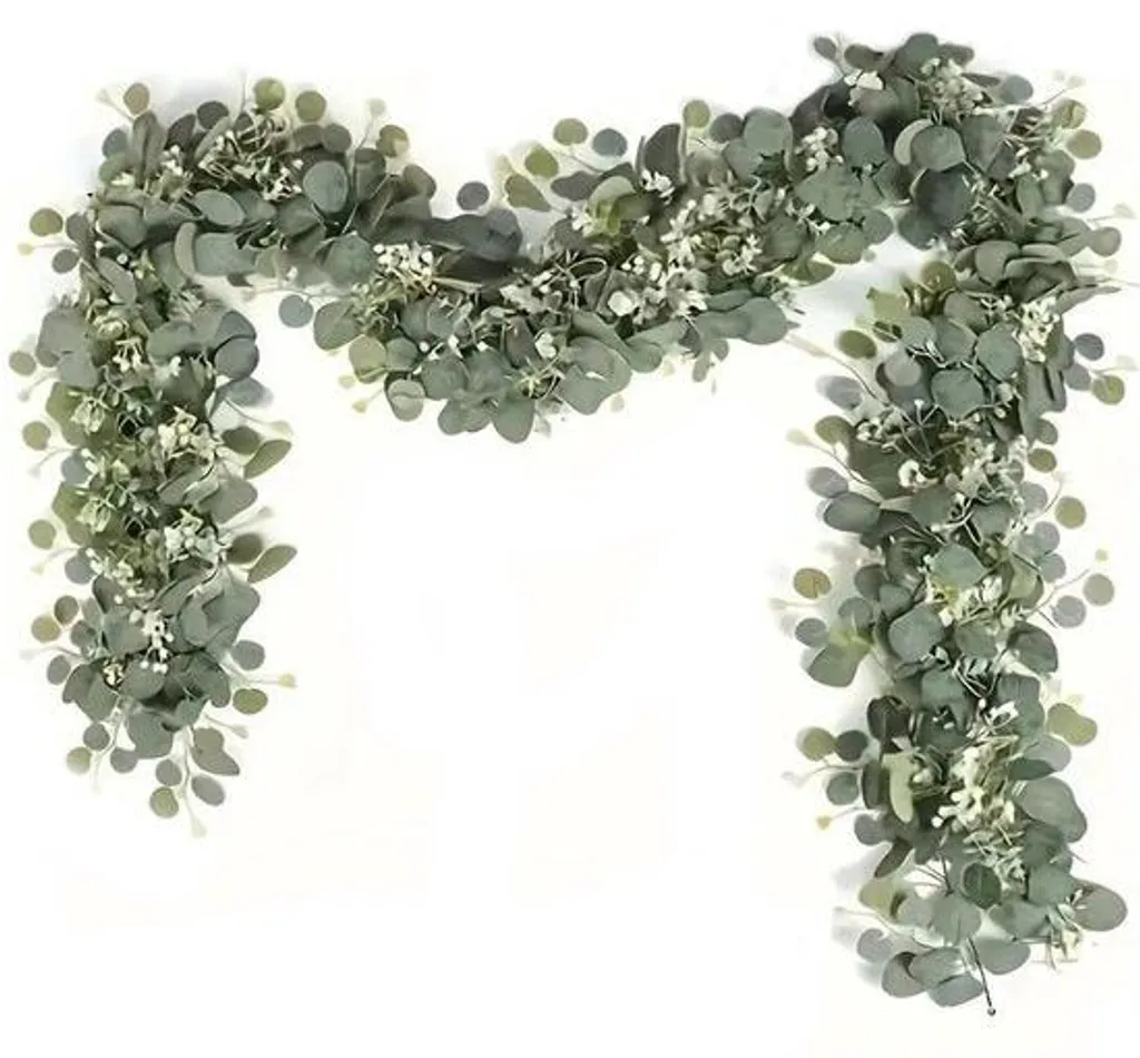 Guirlande d'eucalyptus artificielle 180 cm : déco durable sans fane