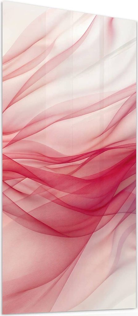 Glasbild 50x100cm in XXL für Wohnzimmer, Schlafzimmer Motiv Seidenschleier
