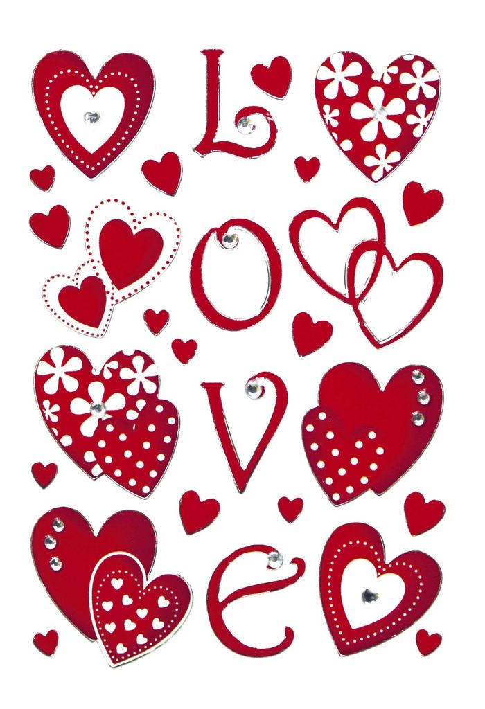 HERMA 6287 10x Sticker MAGIC Love, Jewel Produktbild 
