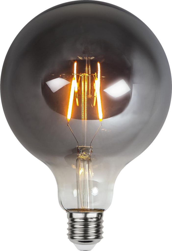 Lampa LED E27 G125 szkło dymione 1,8W 2100K 80 lumenów Zdjęcie produktu 