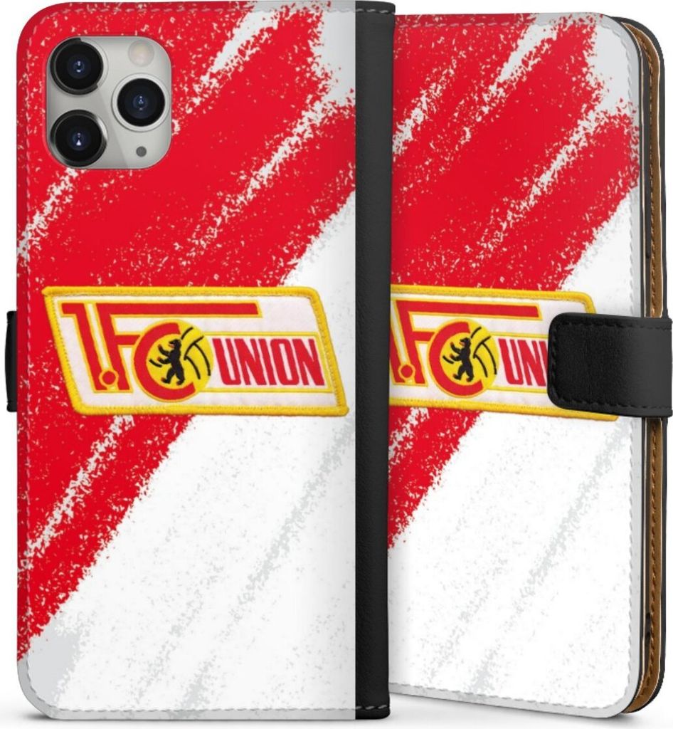 DeinDesign Klapphülle für Apple iPhone 11 Pro Max Handytasche Lederhülle Tasche 1. FC Union Berlin Logo Offizielles Lizenzprodukt