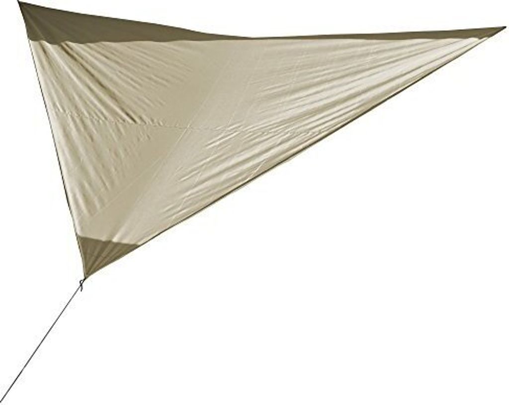 CampAir Sonnensegel für Sonnenschutz Balkon, Terrasse, Garten 3,60 x 3,60m, Grau