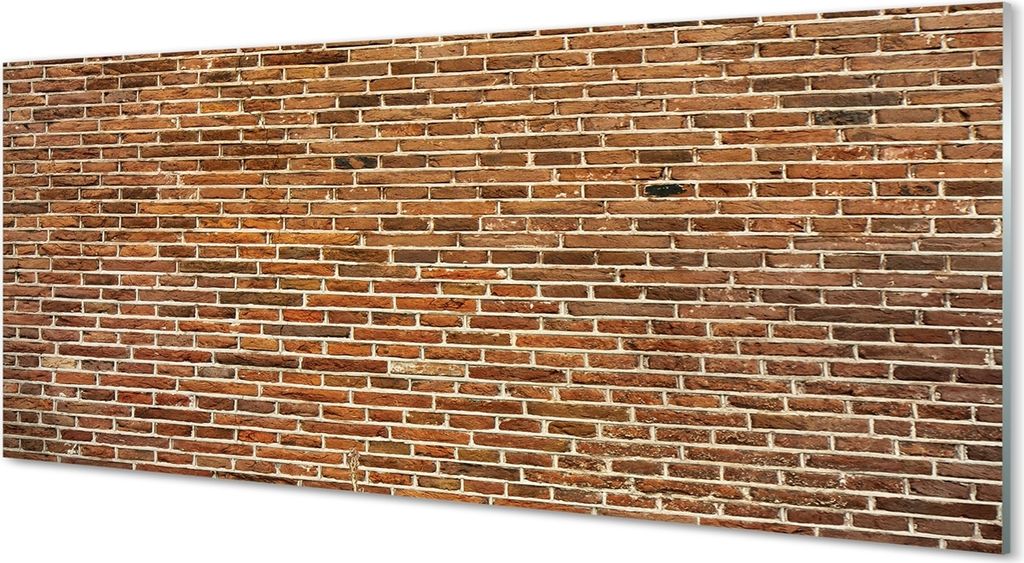 Glasbilder 125x50 Wandkunst Vintage brick wall