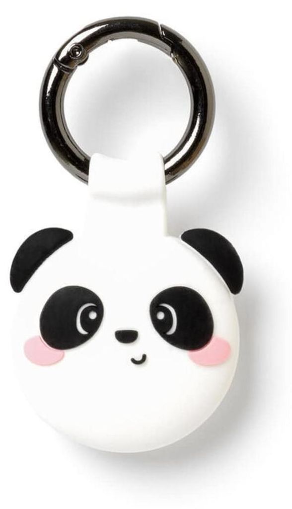 Legami Key Ring For, Schlüsselanhänger für AirTag 3, 8 x 5 cm, aus Silikon und Metall, Panda-Thema, personalisieren Sie Ihr Uni Erwachsene, Einheit
