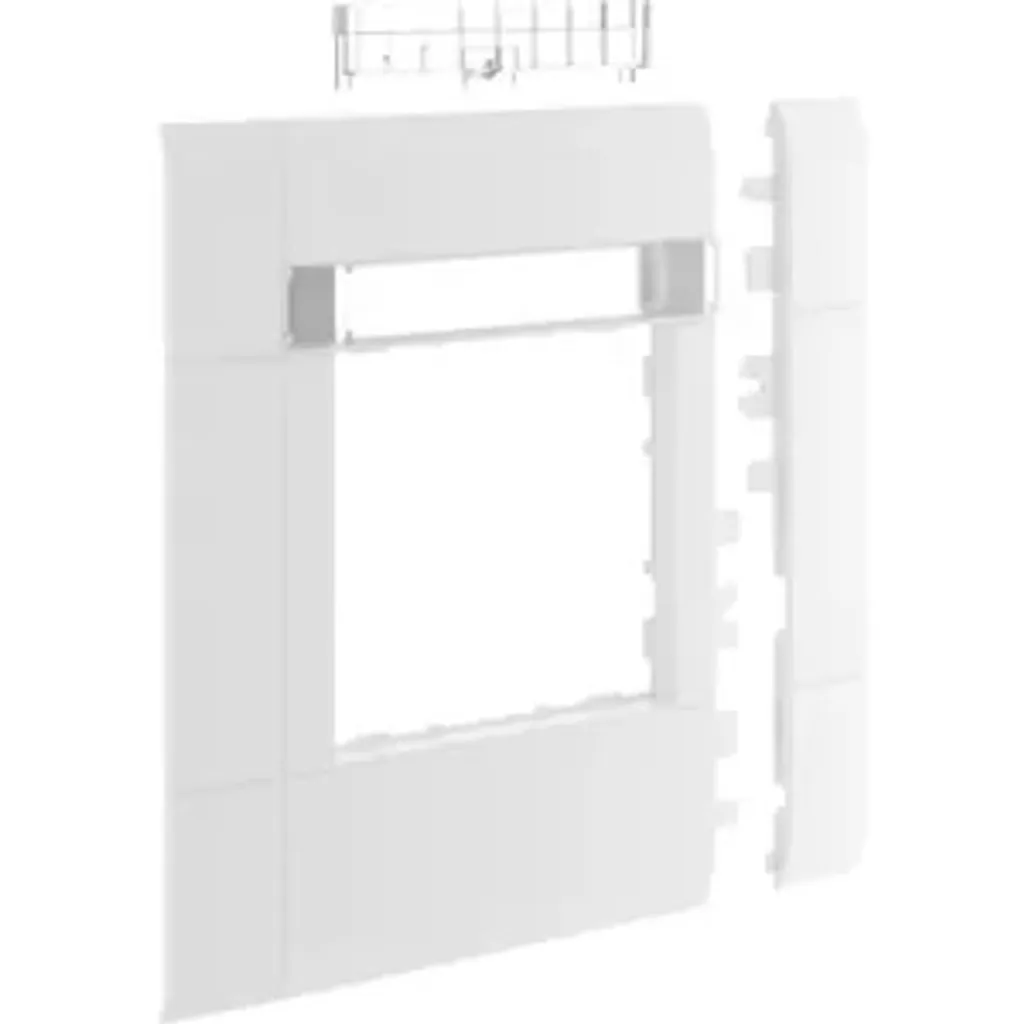 Cadre de finition 120mm pour goulotte Hager BSF Blanc GR1202A9016