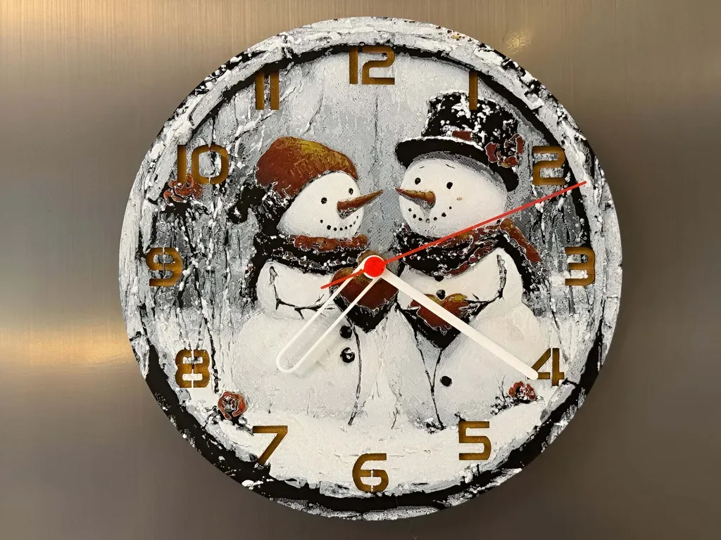 Duo Snowman Grand Ø 245mm - Décoration de Noël Design Haute Qualité