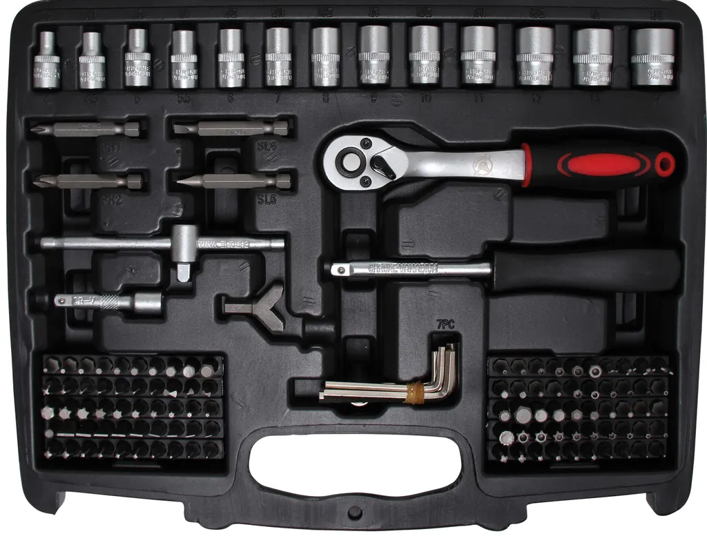 BGS Set di chiavi a bussola e accessori - in mm - 174 pezzi - 9191 - 3