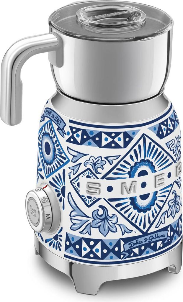 SMEG MFF01DGBEU Dolce & Gabbana Blu Mediterraneo, Milchaufschäumer