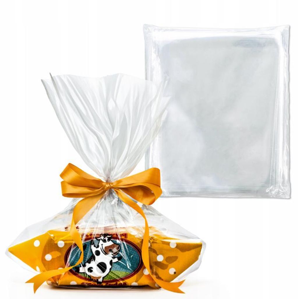 Cellophanbeutel 80 x 100 mm, 100 Stück, transparente Folienbeutel zum Verpacken