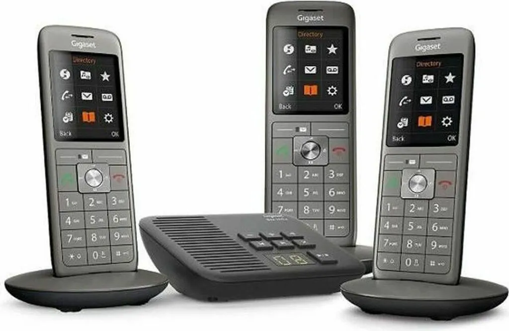 Gigaset CL660A Trio Téléphone Fixe Sans Fil Gris avec Répondeur Intégré