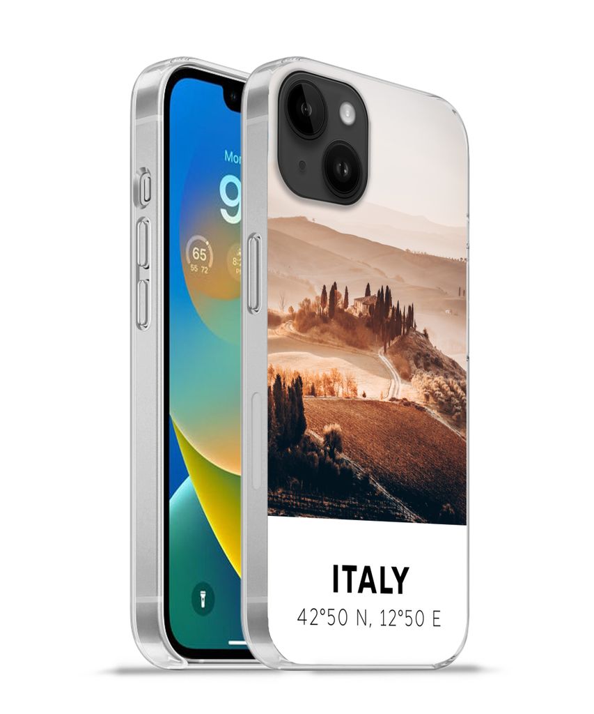MuchoWow Handyhülle Schutzhülle Hülle für Apple iPhone 14 Plus - Soft case Toskana - Italien - Sommer Silikon Softcase Handy Hülle - Abbildung