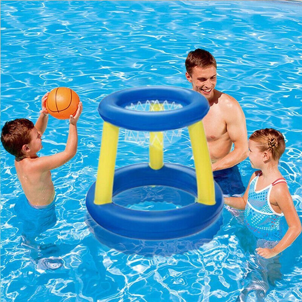 Aufblasbares Basketball-Schwimmbecken, schwimmender Wassersport für Kinder
