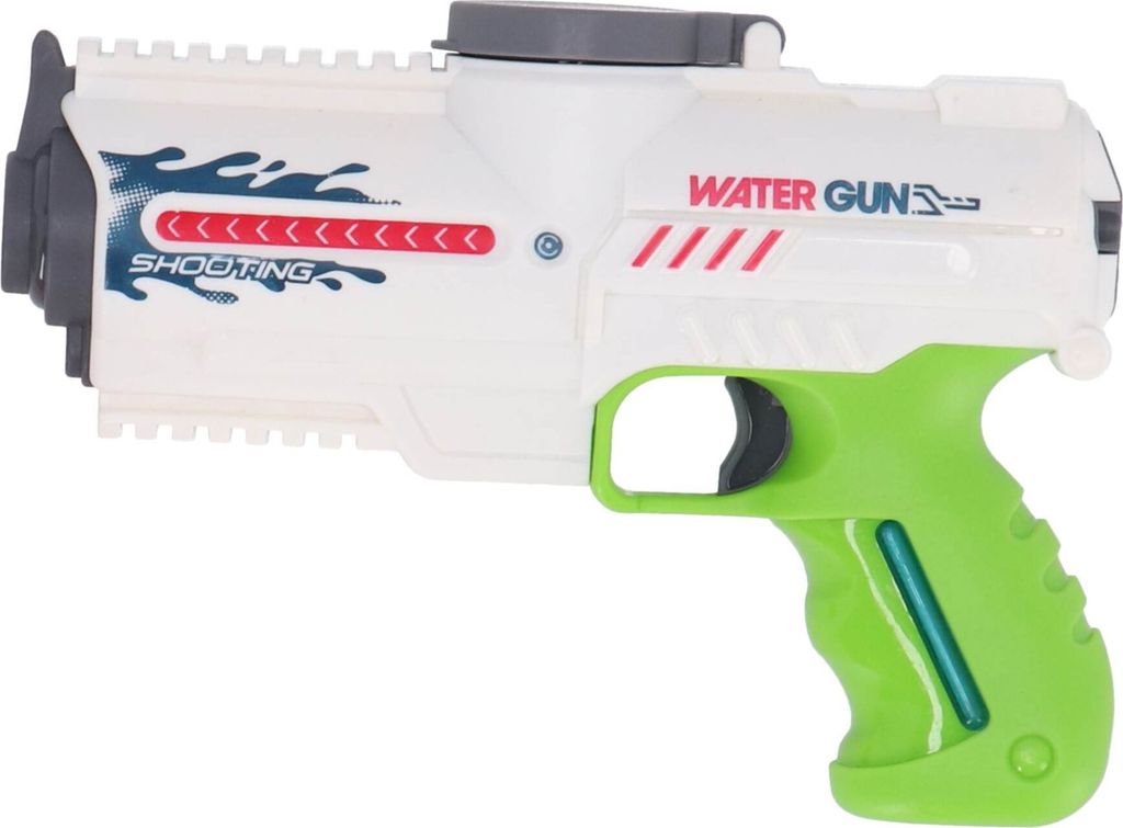 Alert Wasserpistole elektrisch 18 cm (USB) sortiert | 2 Stk