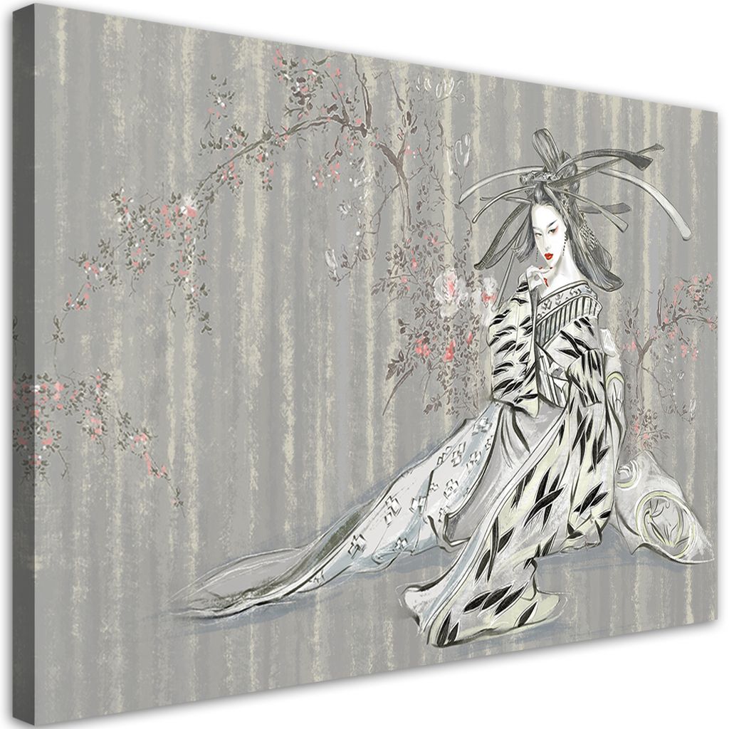 Leinwandbild traditionelle japanische geisha 60x40 cm Feeby Produktbild 