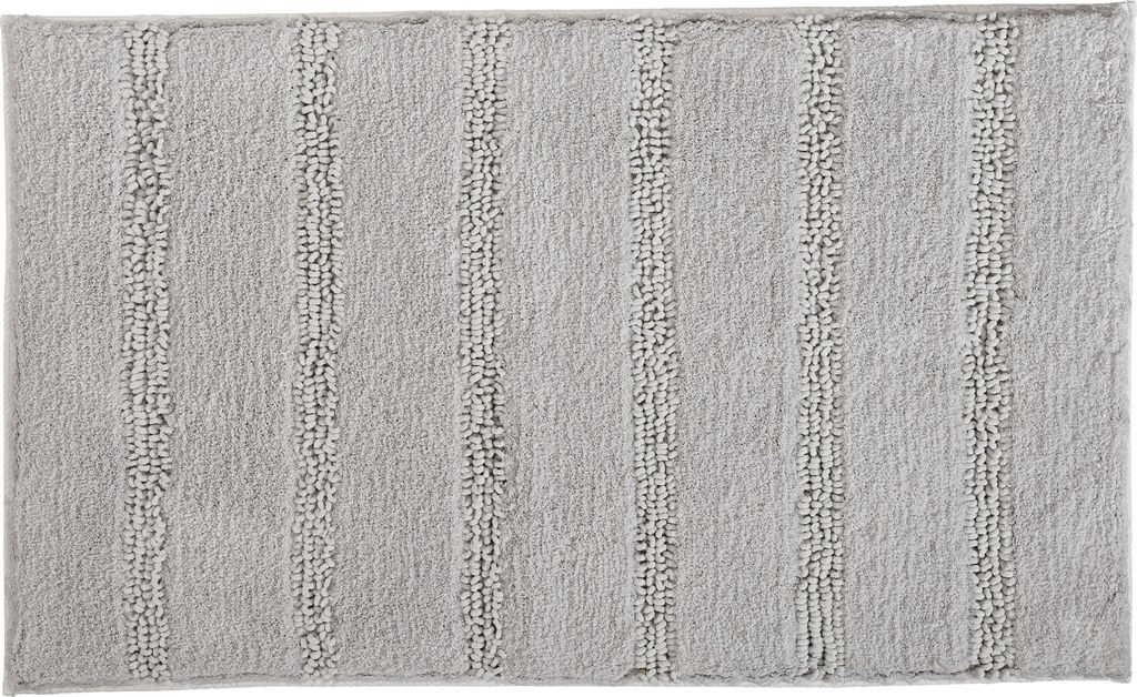 Kleine Wolke Badteppich MONROVIA Platinfarben 60 x 100 cm