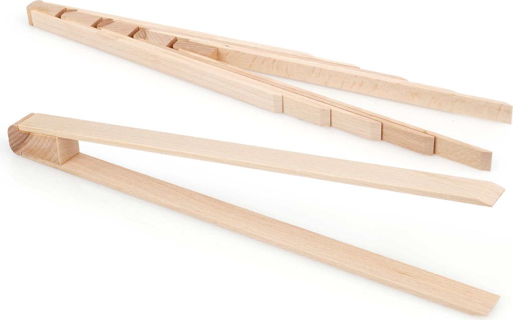 Metrie | KLA26 Buchenholz Grillzange, 26 cm | 20 Stk