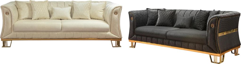 Sofagarnitur Set 3+3 – Komfort und Eleganz für Ihr stilvolles Wohnzimmer.