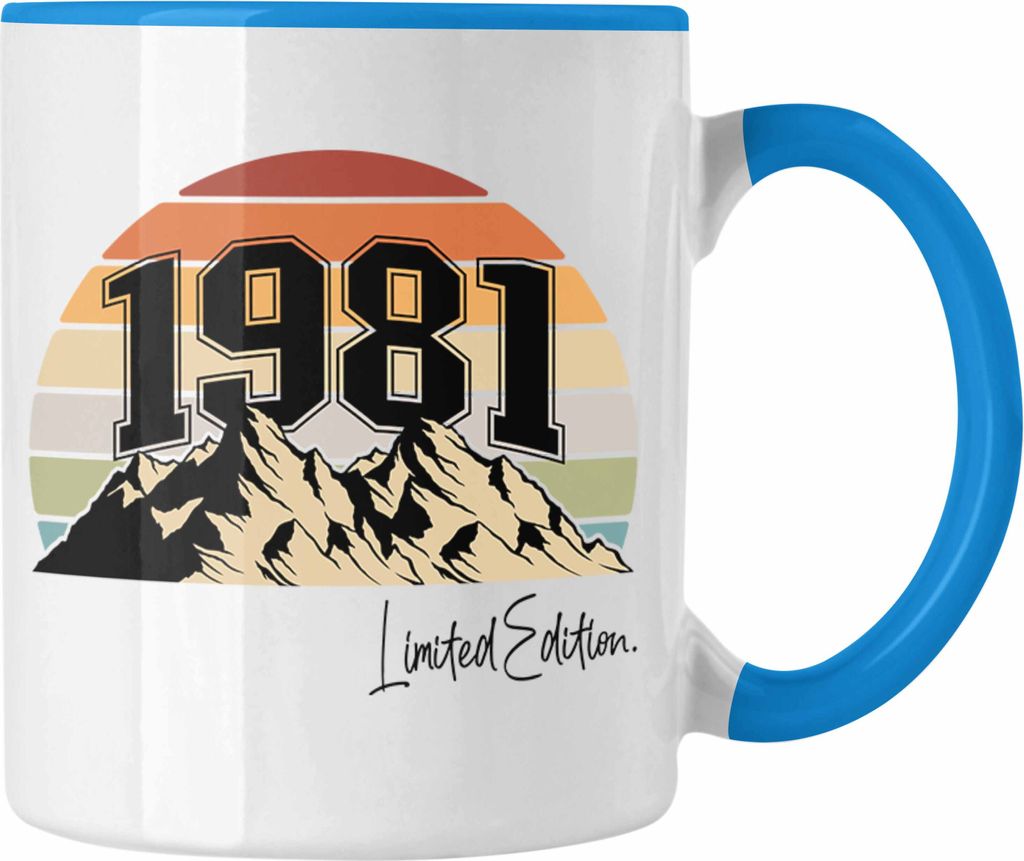 Trendation - 40. Geburtstag Tasse Frau Männer Geschenk 40er Geschenkidee 40 Mutter Vater Mann Frauen Lustig Geschenke (Blau)