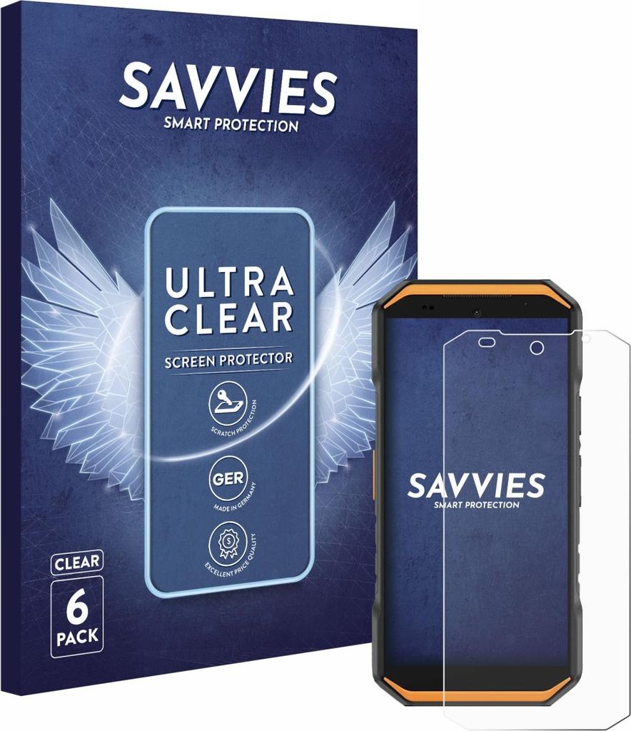 6x Für Ulefone Armor X32 Pro Schutzfolie Savvies Displayschutz Display Schutz Folie Klar Transparent