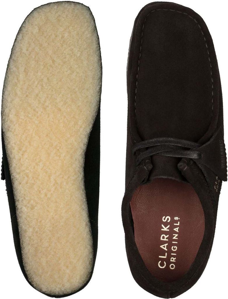 Clarks Originals Wallabee Wildlederschuhe, Schwarz 42 EU Produktbild 9
