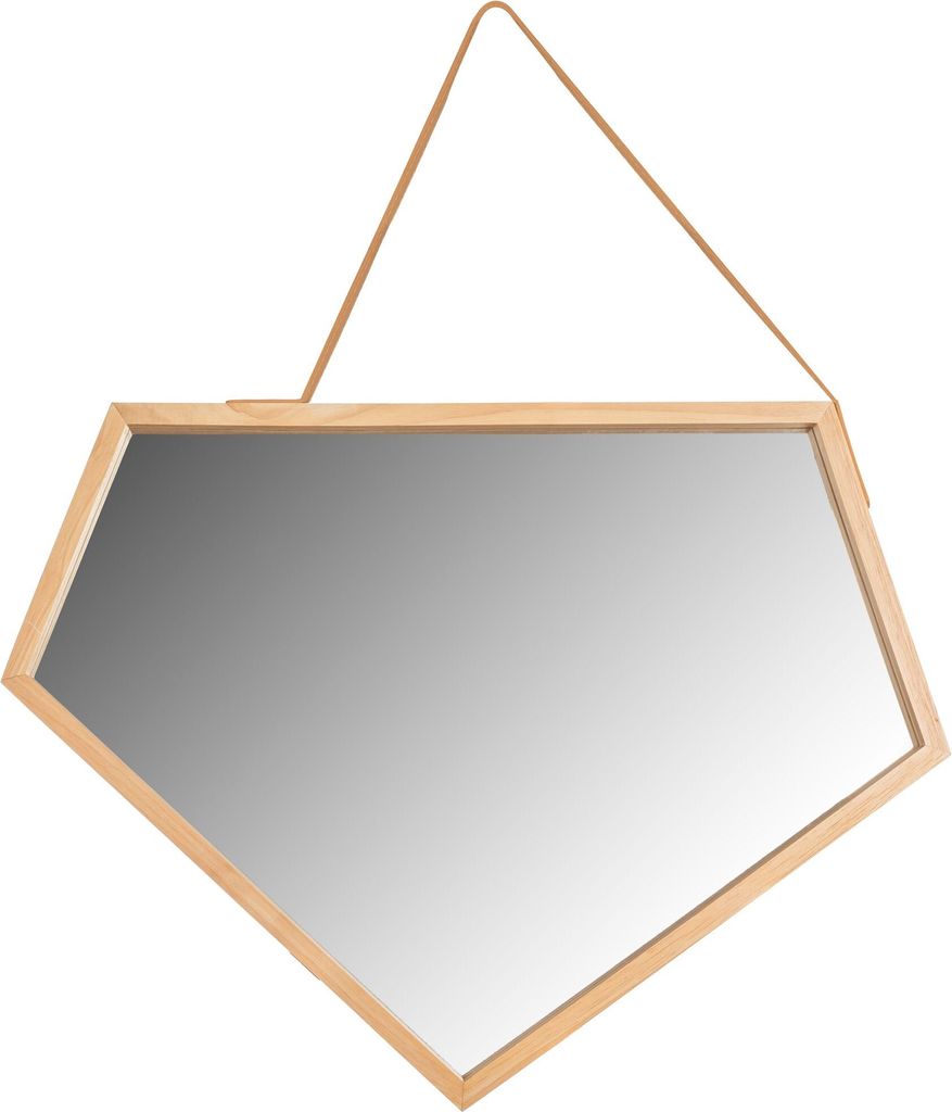 Lustro Asymetryczne drewniane 49 cm YMJZ20216 Zdjęcie produktu 