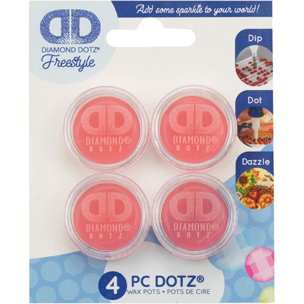 Diamond Dotz DDA-029 Freestyle Wax Pots 1 Set = 4