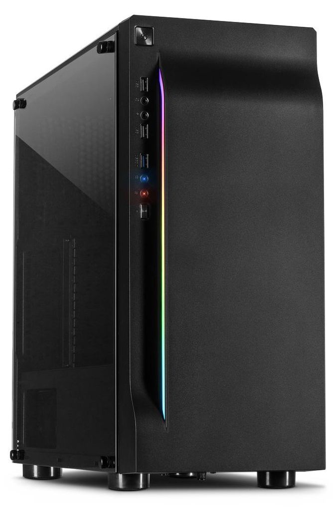 Gaming PC B-02 RGB mit Intel Core i7 7. Gen CPU | Nvidia GeForce RTX 3050 6 GB | 32 GB RAM DDR4 | 512 GB SSD | Mit Wasserkühlung | Windows 11 Pro