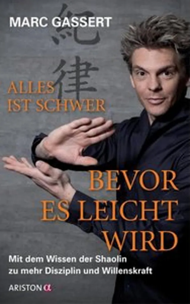 Poster citation allemande Alles ist schwer décoration murale bureau