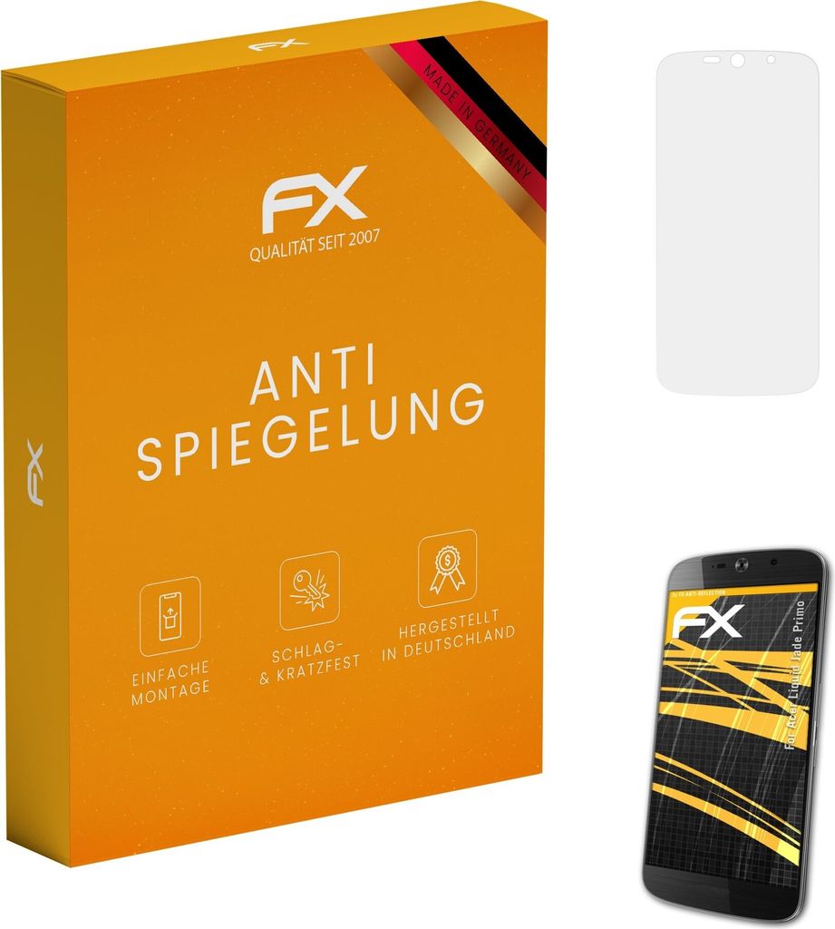 atFoliX FX-Antireflex 3x Schutzfolie kompatibel mit Acer Liquid Jade Primo Displayfolie