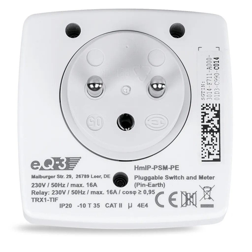 Prise connectée programmable Homematic IP pour pilotage à distance