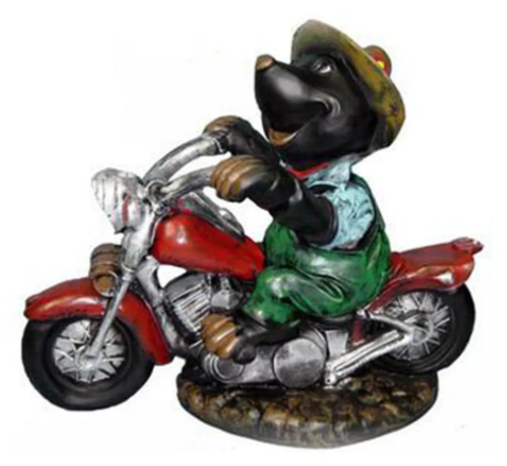 Décoration Bureau Originale - Figurine Taupe à Moto Idée Cadeau Homme