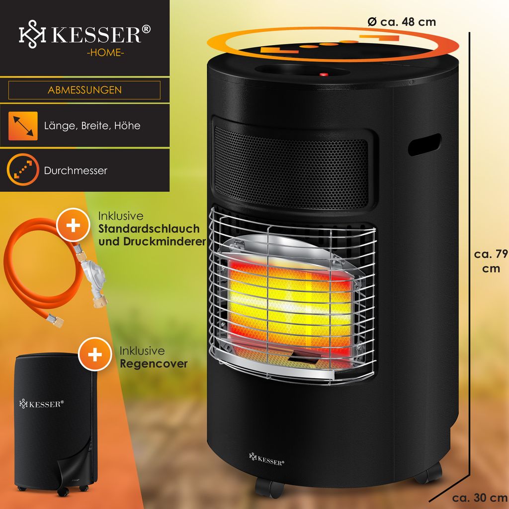 KESSER® Gasheizer Keramik 4200 Watt Gas Heizstrahler inkl. Produktbild 8