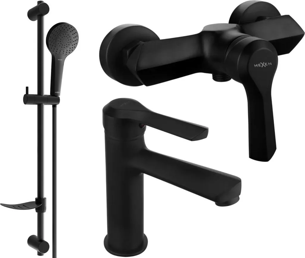 Mexen Sabre DF05 set doccia, nero - 72104DF05-70