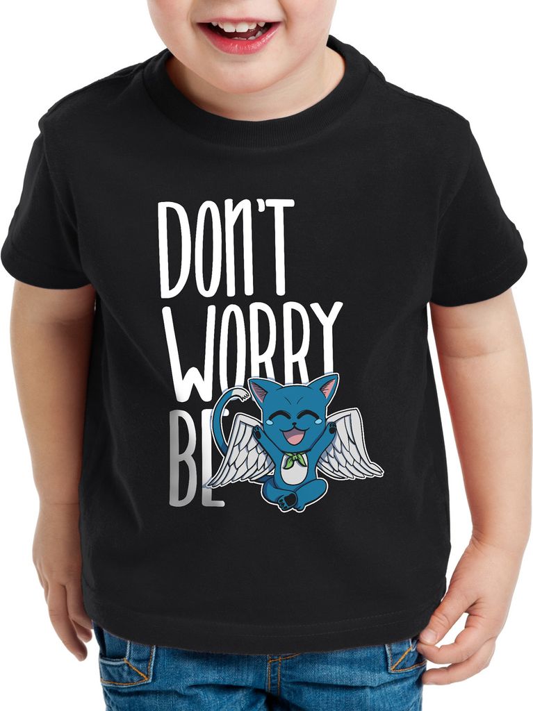 BaumwolleCloud Don't worry be Happy Kinder T-Shirt fairy anime manga japan tail