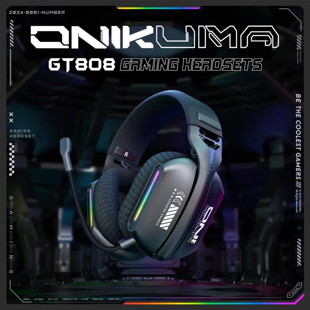 Casque gaming Bluetooth 5.3 GT808 autonomie 60h et réduction ANC - 2