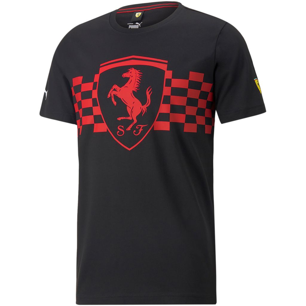 PUMA Ferrari Race tonal Big Shield T-Shirt Herren puma black M