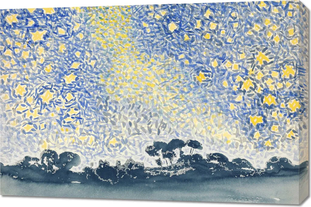 Tableau 90 x 60 cm Paysage Henri-Edmond Cross au Salon Reproduction Art