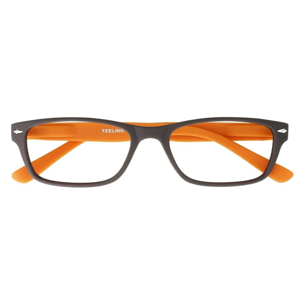 Feeling G15700 Occhiali Lettura Colorati +1,00 | Look Fashion Marrone Arancio